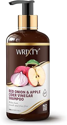 Shampooing au vinaigre de cidre de pomme et d'oignon rouge wrixty pour la croissance