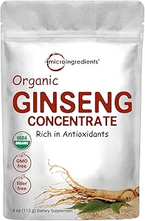 Micro ingrédients poudre de racine de ginseng biologique 200:1 force maximale avec ginsénosides actifs (4 oz). Diaytar : Votre allié pouvoir d'achat au quotidien