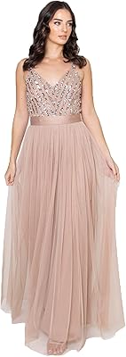 Maya deluxe robe pour femme robe longue pour mariage demoiselles d'honneur bal d'été