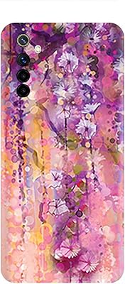 Coque en tpu amc design art purple flowers pour realme 6i