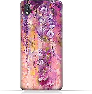 Coque en tpu amc design pour vivo y1s avec motif artistique de fleurs
