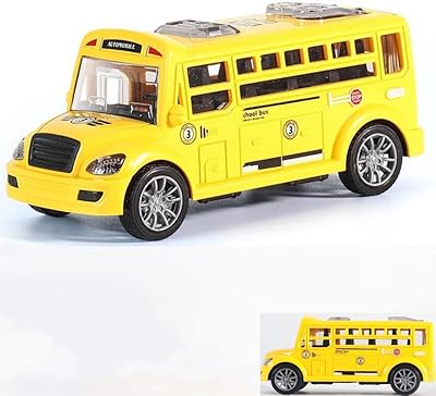 Un jouet de simulation de bus scolaire de grande taille pour enfants, un modèle