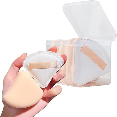 Éponge de maquillage triangle de beauté pour poudre pour le visage, fond