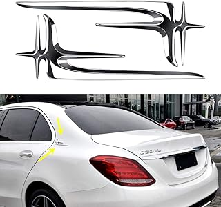 2 pièces de décoration latérale de badge 3d pour mercedes benz amg