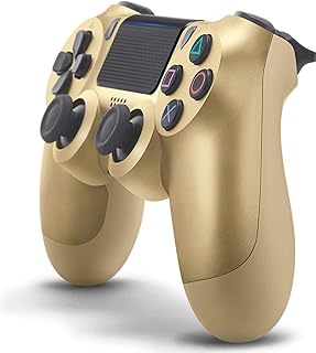 Contrôleur de manette de jeu bluetooth sans fil amj pour sony ps4 (gold)