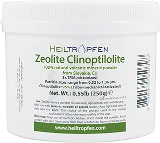 Poudre de zéolite, 0,55 lb - 250 g, ultra fine <2m, clinoptiolite