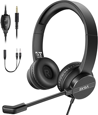 Casque filaire axa avec microphone 3,5 mm avec commandes de volume