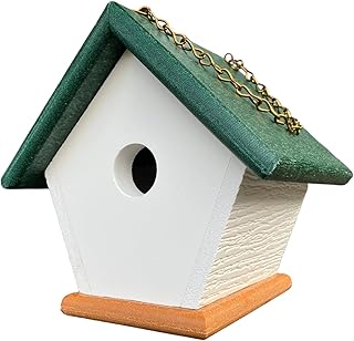 Maison troglodyte suspendue de jardin homepro : nichoirs à oiseaux uniques et colorés