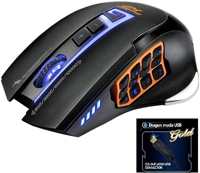 Souris de jeu filaire dragon war zodiac mmo avec système led 6 couleurs et interface usb, 800 à 10 000 dpi. Diaytar : Vivez l'expérience du shopping malin