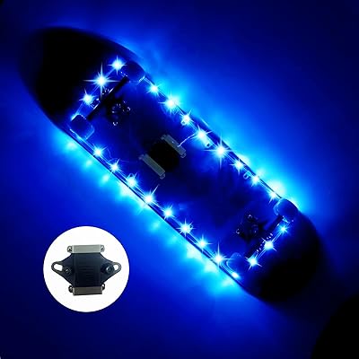 Lumière de planche à roulettes led eliteemo lumière télécommandée longue courte