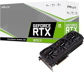 Carte graphique pny geforce rtxtm 3070 ti 8 go vertu à triple ventilateur
