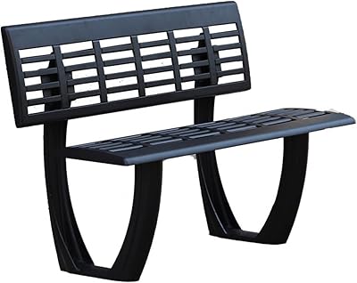Banc de jardin extérieur 12-15 m chaise de parc créative banc en métal