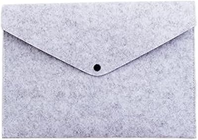 Boîte de classement jinqin, dossier en feutre, conception de boutons voilés, enveloppe