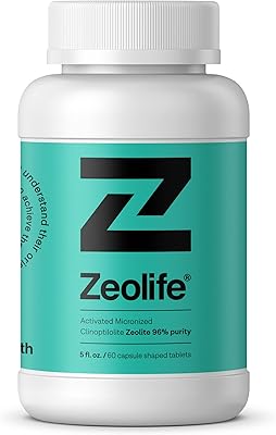 Une bouteille de zeolife 96% ultra pureté, zéolite, 60 capsules