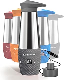 Bouilloire portable 12 v, bouilloire portable pour voyage en voiture, camping, intérieur