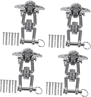 Yarnow 4 ensembles de crochets de hamac, crochet de plafond pivotant, chaise