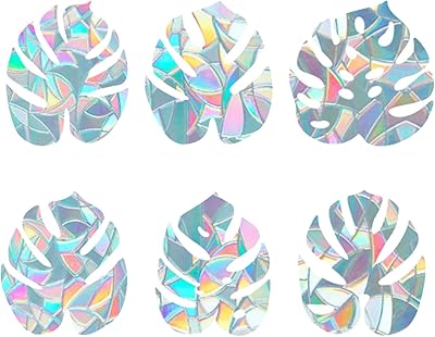 Autocollants de fenêtre en forme de feuille george kraft 6x7 pouces, autocollants