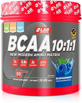 Lab nutrition gol bcaa 10:1:1 nouvelle matrice aminée moderne, haute concentration de leucine