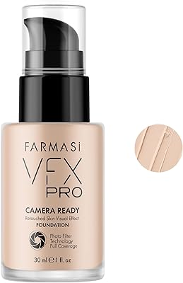 Fond de teint pharmacy vfx pro, crème fluide à couvrance complète, hydratant léger