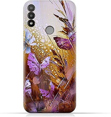 Coque en tpu amc design pour lenovo k14 avec motif papillon à l'huile