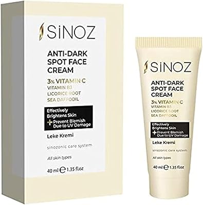 Sinoz crème visage anti-taches 40 ml avec 3% de vitamine