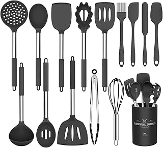 Batterie de cuisine en silicone umite chef, 15 pièces, antiadhésive, meilleurs ustensiles