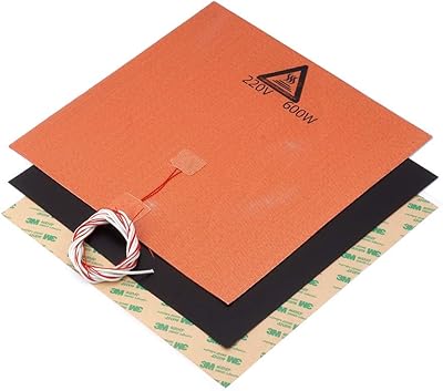 Coussin chauffant en silicone 300x300mm 220v 600w + surface de construction en polyétherimide pei noir givré de 0,5mm pour accessoires d'impression 3d tevo tornado lulzbot taz6. Diaytar Sénégal : Parce que chaque FCFA compte