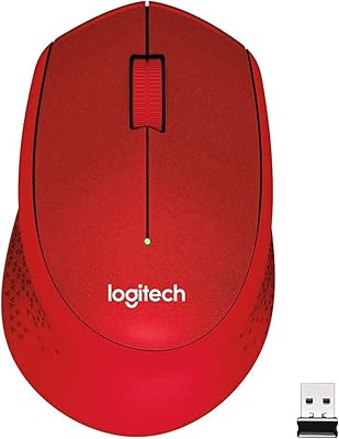 Souris sans fil logitech m330 silent plus - rouge