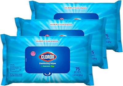 Lingettes désinfectantes clorox, lingettes nettoyantes sans javel, parfum frais, housse étanche à l'humidité