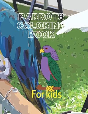 Livre de coloriage de perroquets pour les enfants : 60 perroquets mignons que