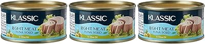 Thon à la chair ferme classique à l'huile d'olive, 80 g, 3 pièces