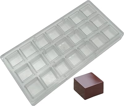 Moule à chocolat carré pc pour la fabrication de chocolat diy, moules à