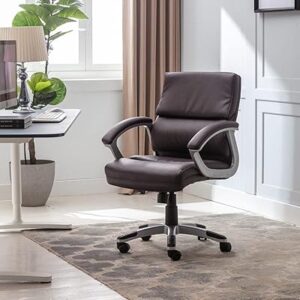 Chaise de bureau pivotante danube home ventura chaise de jeu ergonomique i chaise d'ordinateur moderne i chaise de bureau pivotante à 360° en cuir pu i chaise de direction réglable (dossier moyen marron). Diaytar : Où vos envies rencontrent votre budget