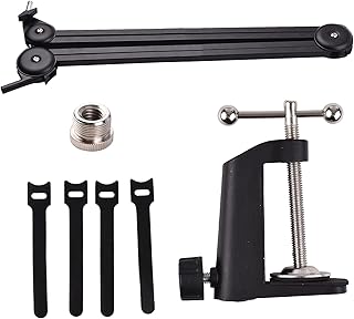 Ensemble de pieds de microphone, bras de suspension de microphone robuste, flèche à