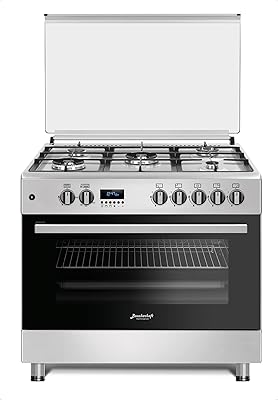 Cuisinière sur pied baeckerhaft 90 cm avec 03 poêles wok fonction