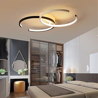 Lustre de plafond led à intensité variable pour salon cuisine avec suspension télécommandée