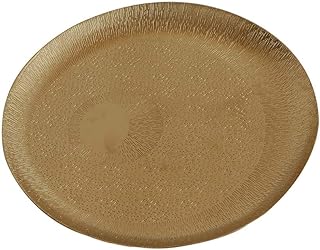 Plateau décoratif rond en laiton pur antique sculpté à la main assiette