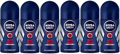 Déodorant nivea men dry impact pack de 6 flacons (50 ml)