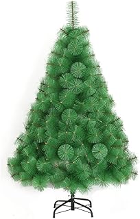 Sapin de noël artificiel de luxe de 210 cm, facile à assembler