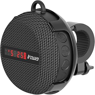 Haut-parleur de vélo bluetooth, haut-parleur portable sans fil avec support, son fort