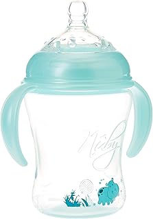 Natural touch 68002 nuby soft flex nurse, 240 ml - bleu