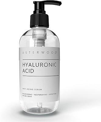 Sérum à l'acide hyaluronique biologique pur 240 ml anti-âge et anti-rides hydratant
