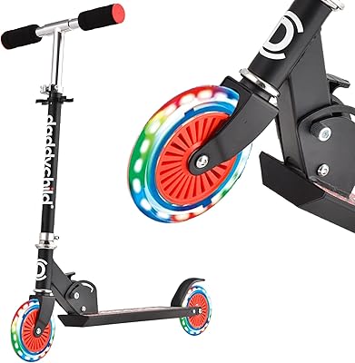 Trottinette pliable pour enfants à deux roues pour filles et garçons partir