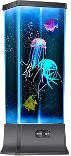 Colorlife lampe de table électrique méduse avec lumière changeante de couleur, cadeau