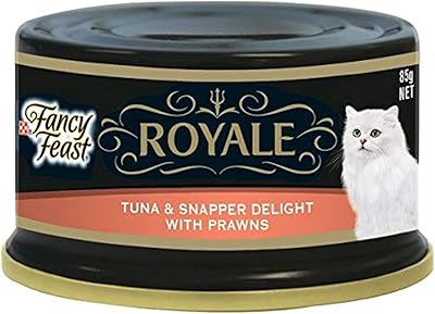 Purina fancy feast royal tuna and snapper delight avec crevettes nourriture humide