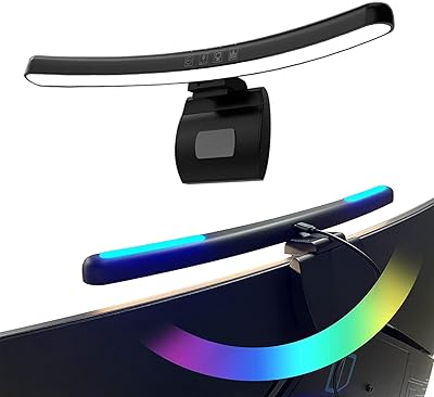 Bande lumineuse d'écran incurvée rvb lumière à atténuation des yeux lampe de moniteur