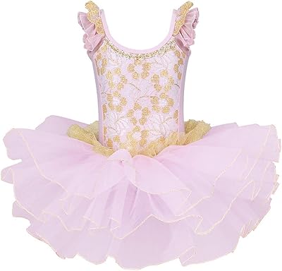 Costume jupe tutu de ballet pour filles, robe de princesse ballerine 3-8 ans