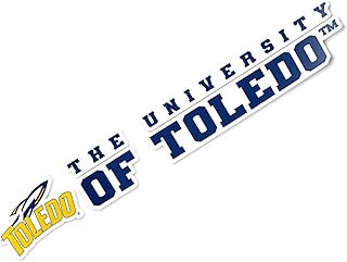 Autocollant en vinyle avec nom et logo de l'université de tolède, pour ordinateur