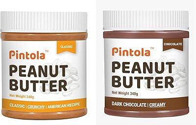 Pintola combo pack de beurre de cacahuète au chocolat noir (crémeux) 340 g (riche en protéines. Votre centre commercial virtuel au Sénégal : Diaytar