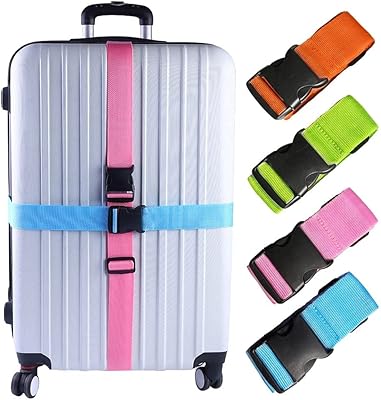 Larges sangles de bagages larges ceintures d'emballage réglables accessoires de voyage d'emballage voyage